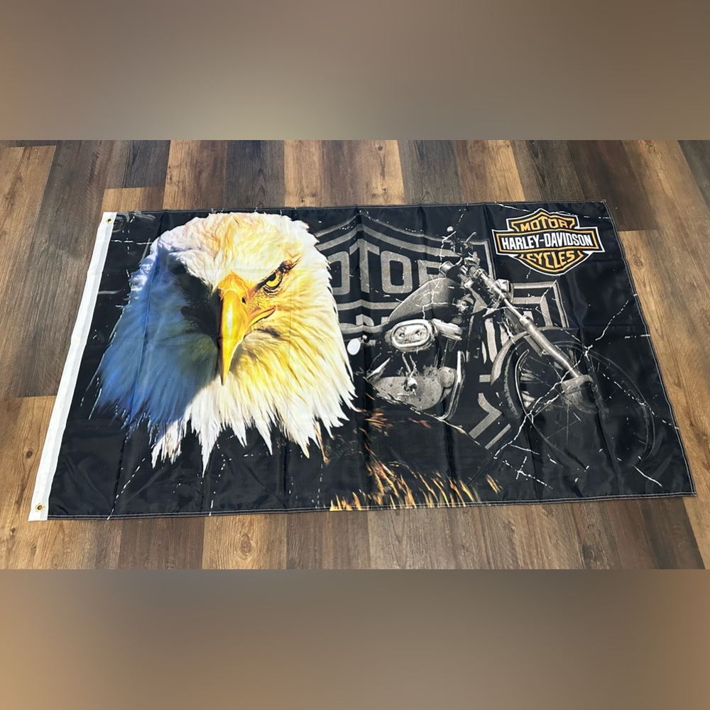 Harley Davidson Flag 3x5 Ft. Banner New Double Sided